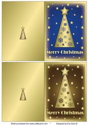 Snowflakes Christmas Trees Notelets 5