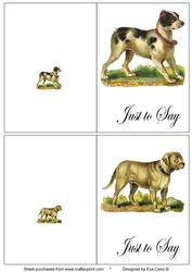Vintage Dogs Notelets 3
