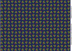Christmas Holly Paper (blue)