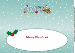 Crazy Christmas Tree Santa PEEJAY large dl insert