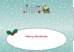 Crazy Christmas Tree Santa TAISON large dl insert