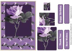 Rose Pyramid in Lilac and Grey