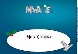 Christmas Wizard & Magic MAE large dl insert