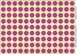 Oriental Magenta Flowers Backing Paper