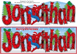 Christmas Spiderman JONATHAN large dl