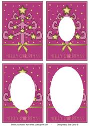 Funky Christmas Tree Inverted Pyramid (pink)