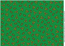 Christmas Holly Backing Paper (green)