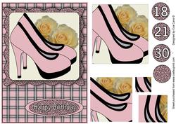 Pink High Heels Spiral Pyramid