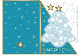 Bright Christmas Tree in Turquoise