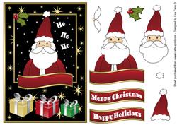 Santa Decoupage