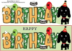 Sully the Dog Balloons BIRTHDAY large dl 2