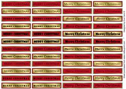 Merry Christmas Medium Tags 2