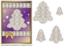 Lace Christmas Tree Pyramid