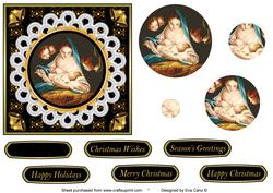 Mary and Baby Jesus Topper