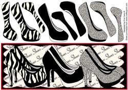 Black and White Shoes Large Dl Multipyramid