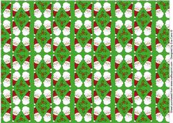 Santa Backing Paper (green)