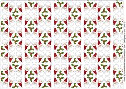 Santa Backing Paper (white)