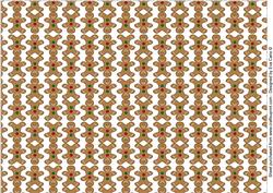 Gingerbread Man Backing Paper (white)