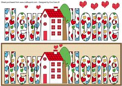 New Home Large Dl with Decoupage