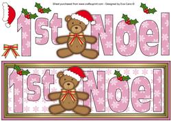 1st Noel Large Dl in Pink Shades