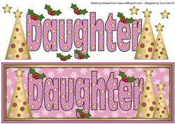 Buttons Christmas Trees Daughter Large Dl