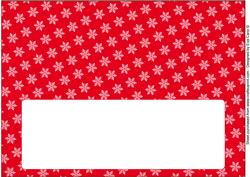 Christmas Snowflakes Insert for Large Dl