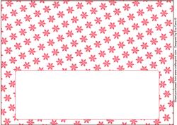 Christmas Snowflakes Insert for Large Dl 3