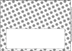 Christmas Snowflakes Insert for Large Dl 2
