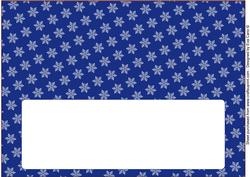 Christmas Snowflakes Insert for Large Dl 5