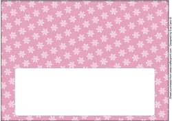 Christmas Snowflakes Insert for Large Dl 9