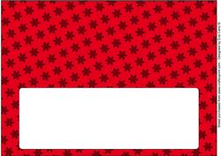 Christmas Snowflakes Insert for Large Dl 7