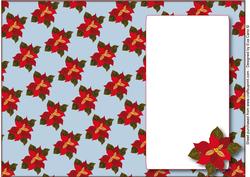 Poinsettia Insert (blue)