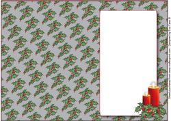 Christmas Candles Insert (grey)