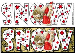 Snow with Santa Large Dl
