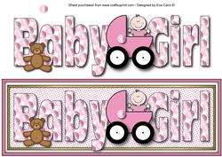 Baby Girl Large Dl with Decoupage