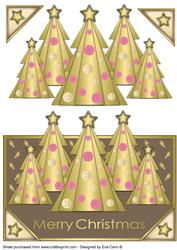 Buttons Christmas Trees Ii Front Over the Edge
