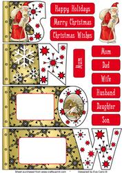 Snow with Santa Word Book