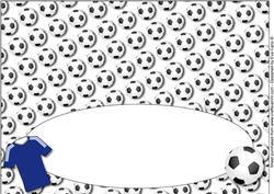 Football Fan Birthday (blue) Insert