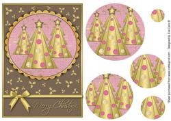 Buttons Christmas Trees Ii Pyramid Brown