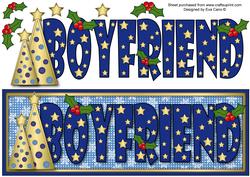 Buttons Christmas Trees Boyfriend Large Dl