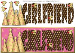 Snowflakes Christmas Trees Girlfriend Large Dl