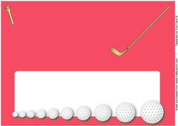 Golf Insert for Large Dl (red)