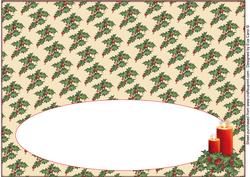 Christmas Candles Insert for Large Dl (cream)