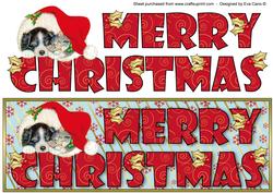Merry Christmas with Cat and Dog Large Dl 2