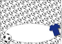 Football Fan Birthday (blue 2) Insert