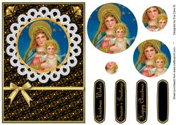 Mary and Baby Jesus Pyramid