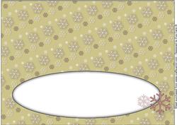 Snowflakes Insert for Large Dl 6