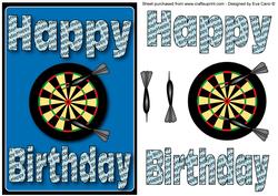 Happy Birthday Dartboard 3