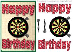 Happy Birthday Dartboard