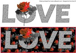 Love with Red Rose Large Dl 3